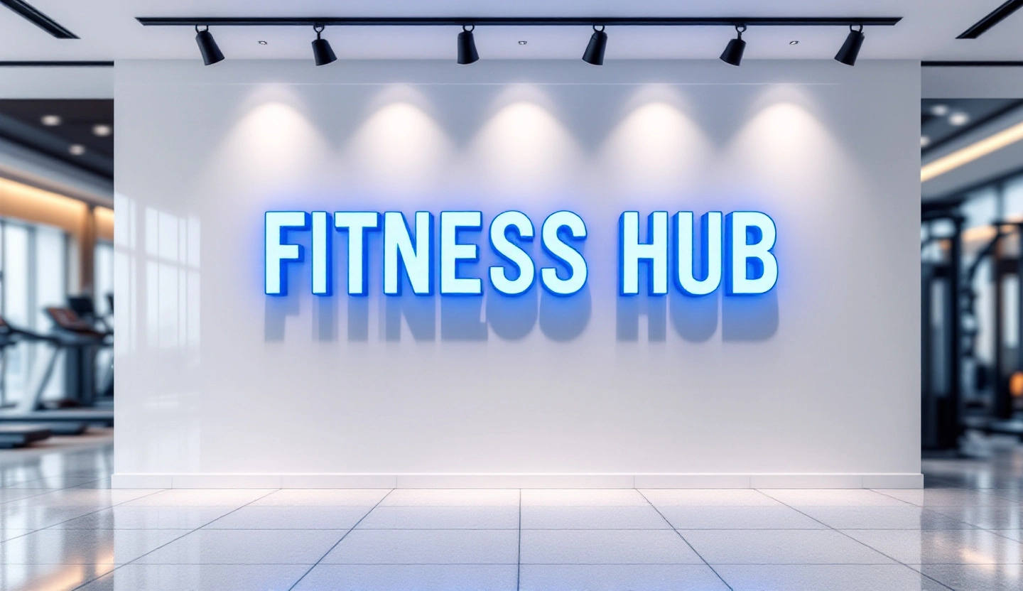 Acrylic Channel Letter sign for Gym 