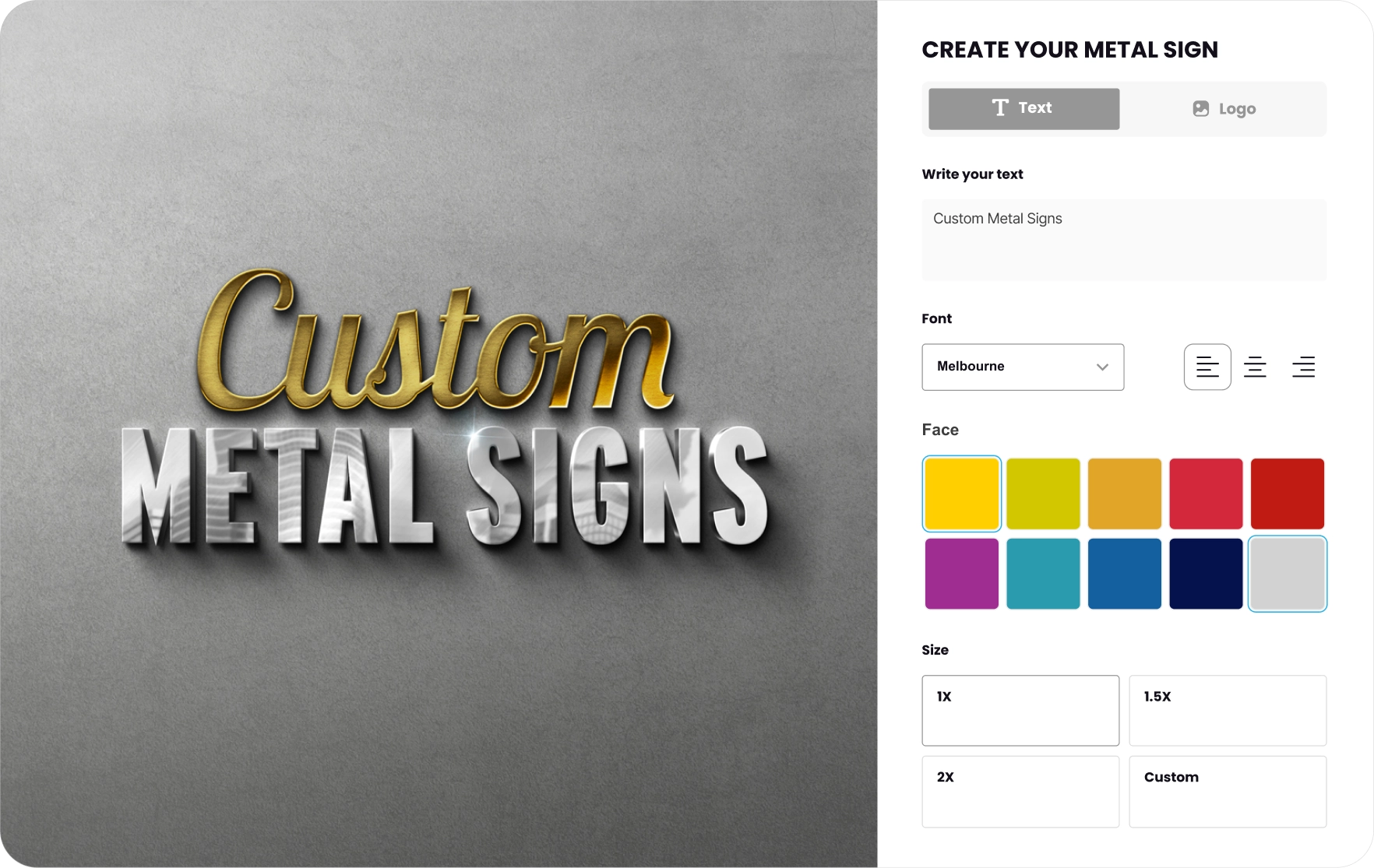 Metal Sign Visualisations