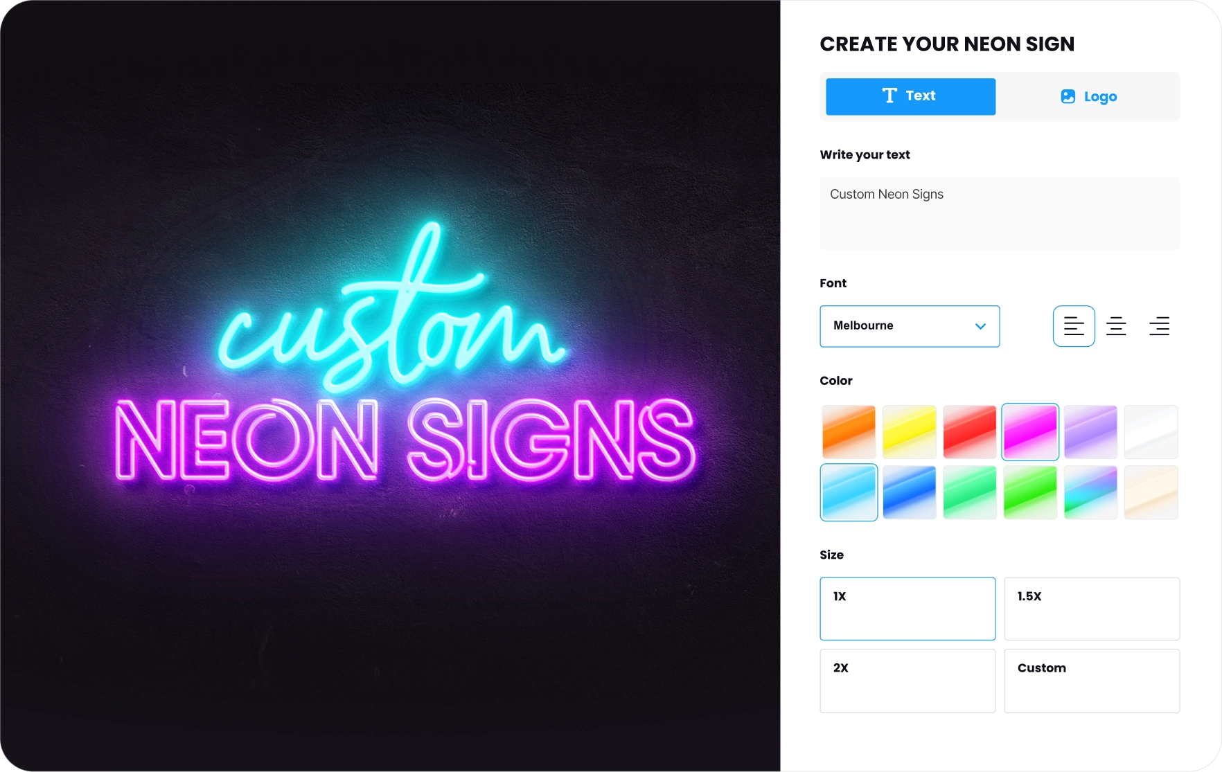 Neon Sign Visualisations